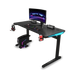 Core 120 Gaming Desk | LEDs, Headphone & Drink Mounts (Carbon Fibre Black, 120cm) Gaming Desk - Jacob Bek Gaming