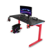 Gaming Desk | LEDs, Headphone & Drink Mounts (Carbon Fibre Red, 140cm) Gaming Desk    - Jacob Bek Gaming
