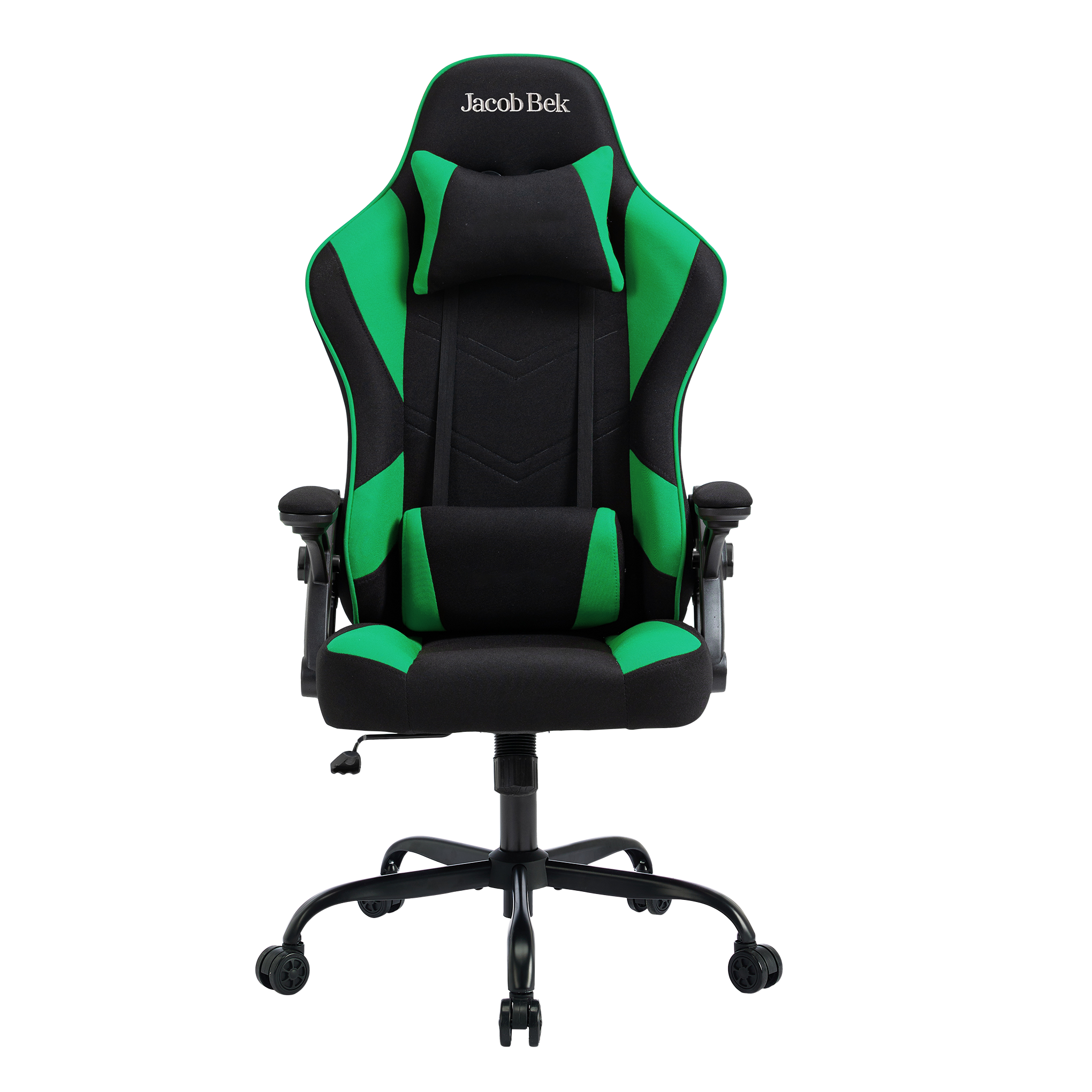 Gaming Chair Ergonomic (Hunter Green) | Reclining, Adjustable Arms (Fabric) Gaming Chair - Jacob Bek Gaming