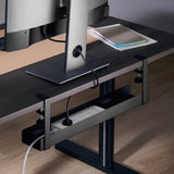 Clamp-on Under Desk Cable Tray Power & Wire Management    - Jacob Bek
