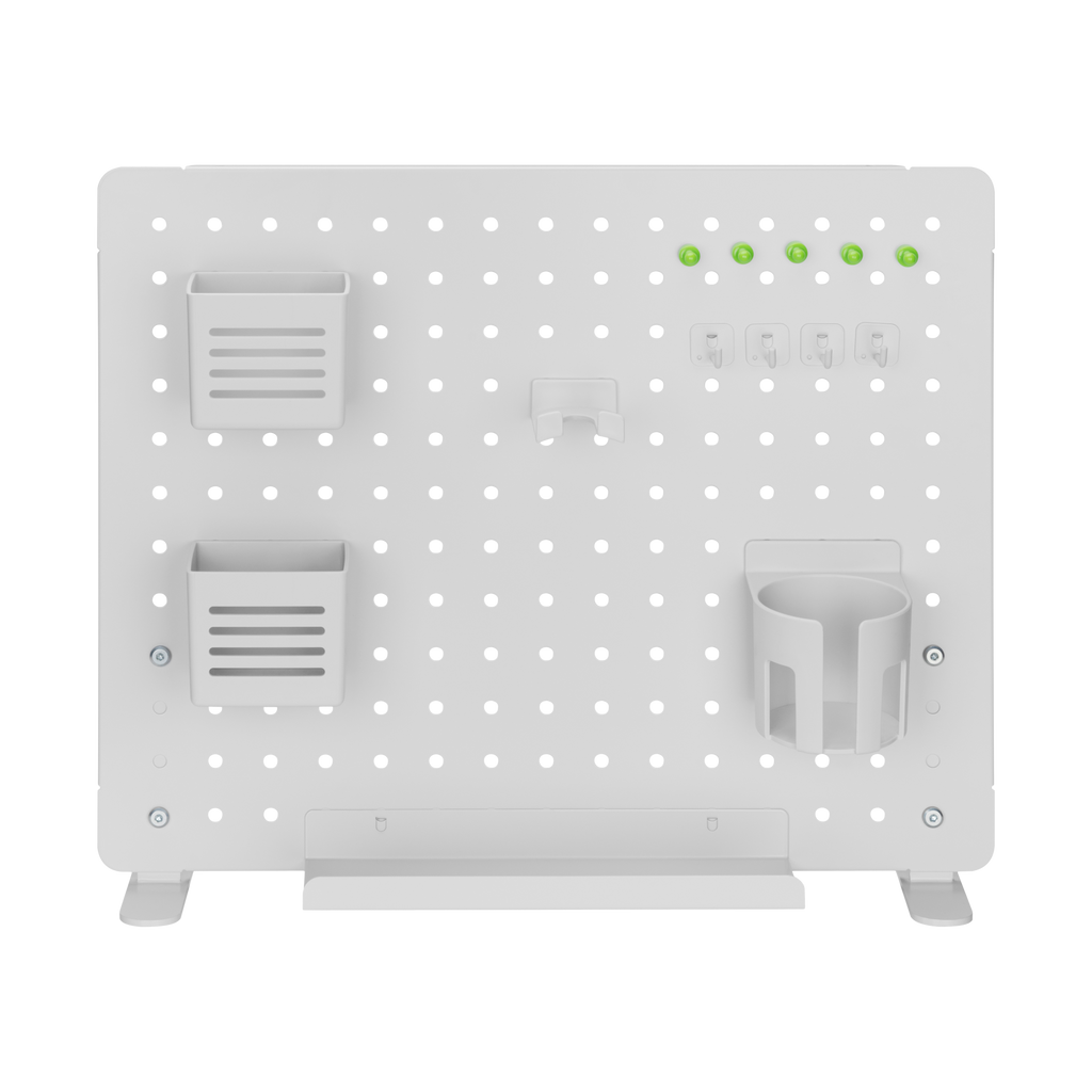 Metal Desk Pegboard Organizer – Magnets, Hooks & Holders Included - Outlet Accessories - Marcel Olsen