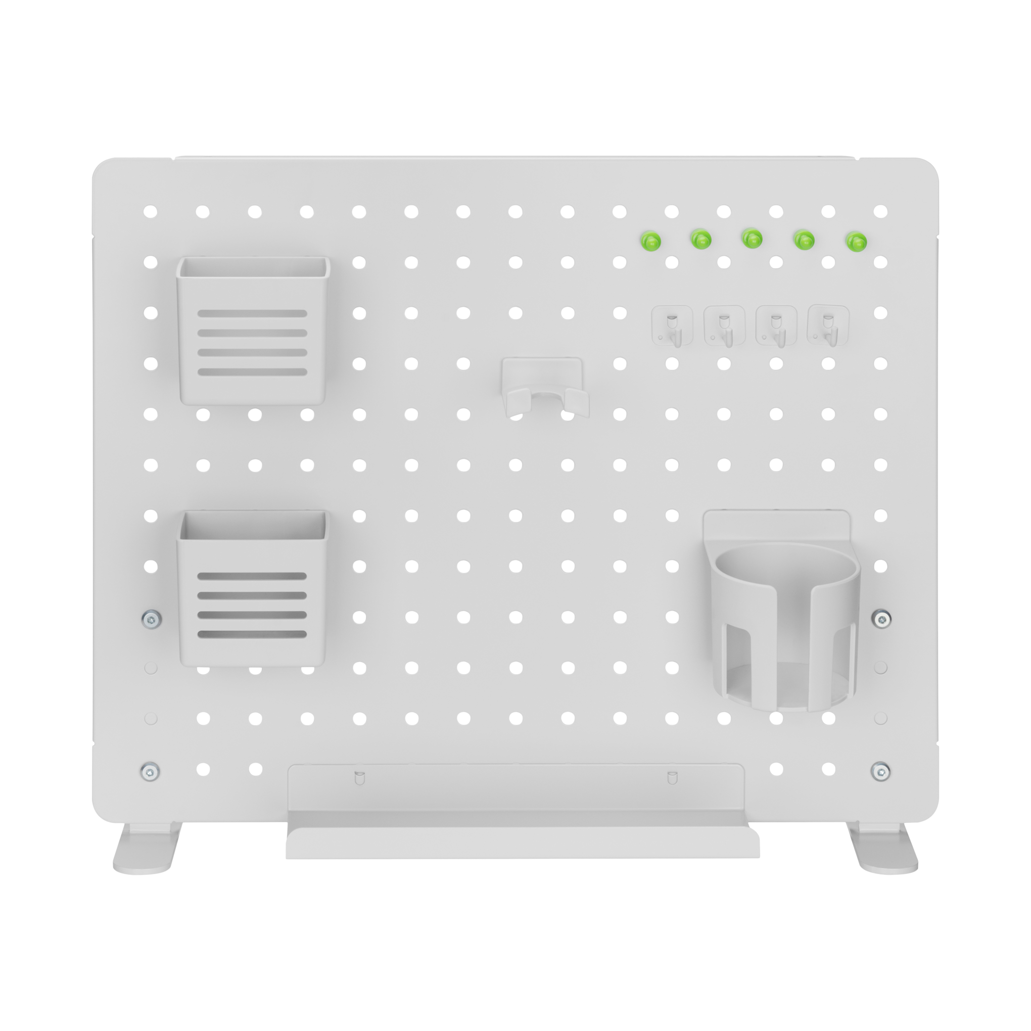 Metal Desk Pegboard Organizer – Magnets, Hooks & Holders Included - Outlet Accessories - Marcel Olsen