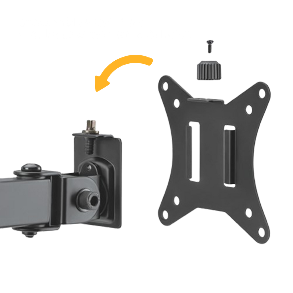 Laptop & Monitor Mount – Dual Desk Clamp Stand (Laptop Tray + VESA 75/100) - Outlet Monitor Mount - Marcel Olsen