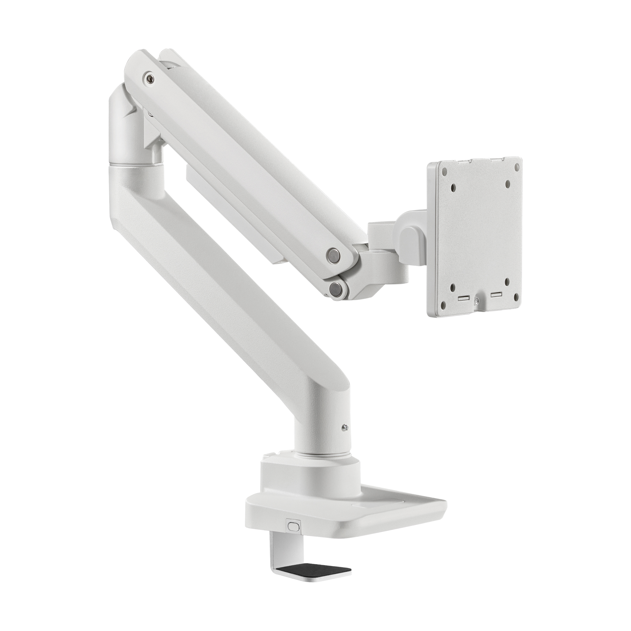 Monitor Arm Heavy-Duty Gas Spring (White) (4 Units) Monitor Mount - Jacob Bek
