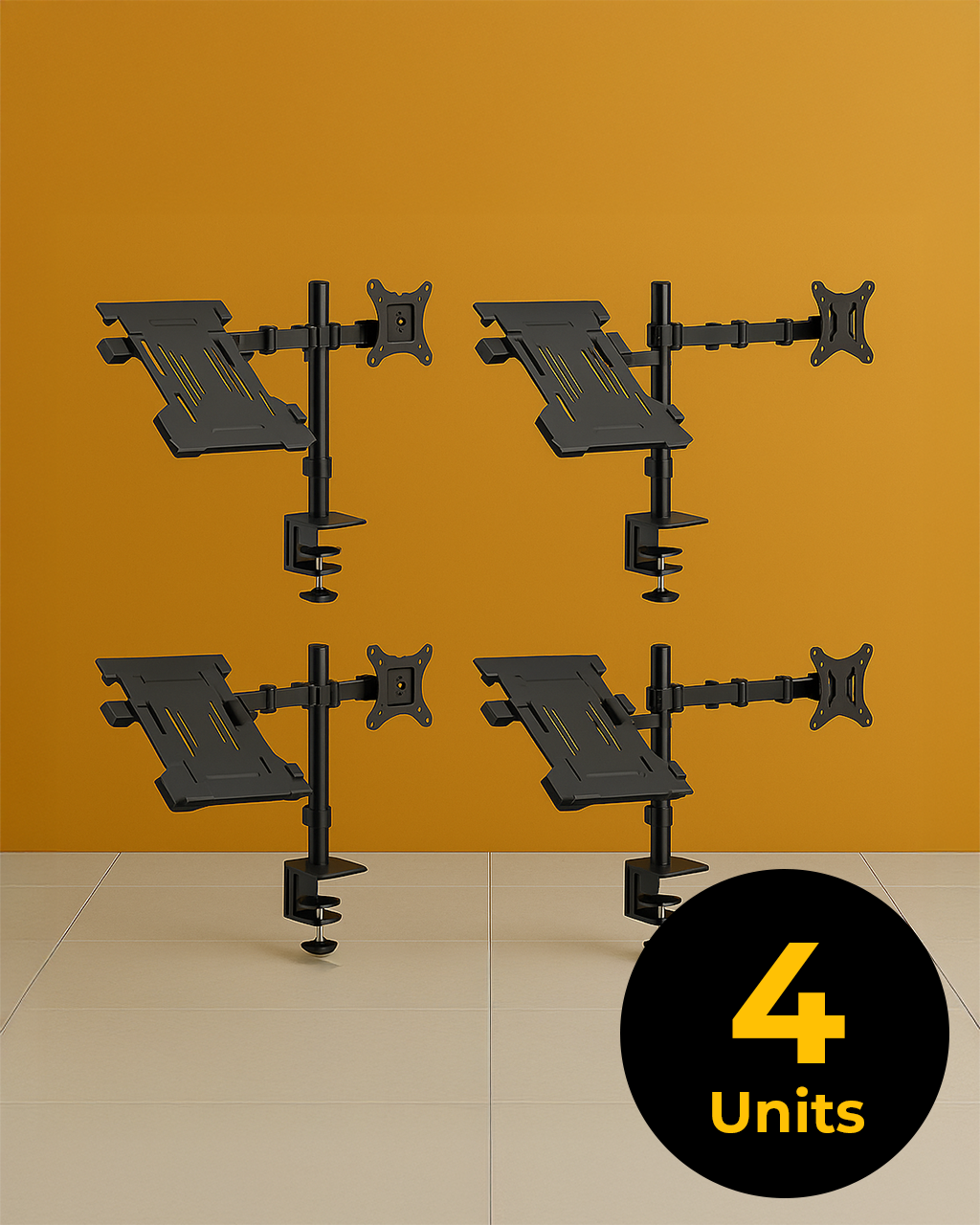 Laptop & Monitor Mount (4 Units) - Jacob Bek