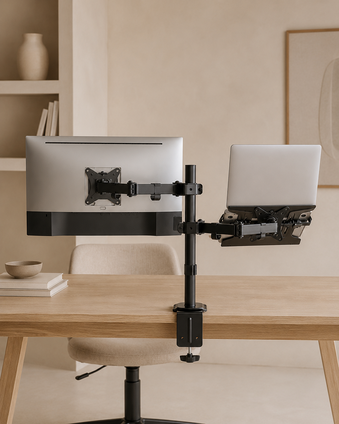 Laptop & Monitor Mount with Desk Clamp for Monitors up to 27" - Outlet Monitor Mount - Marcel Olsen