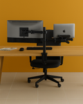 Laptop & Monitor Mount – Dual Desk Clamp Stand (Laptop Tray + VESA 75/100) - Outlet Monitor Mount - Marcel Olsen