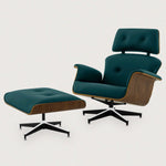 MO-90 Mid-Century Lounge Chair & Ottoman (Altea Green Leather) - Marcel Olsen