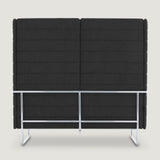 MO-150 High Back Upholstered Office Alcove Sofa (Black) – Modern Acoustic Privacy Seating - Marcel Olsen