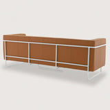 MO-77 Bauhaus Upholstered Sofa (Caramel Leather) – Modern Designer 3 Seater Sofa - Marcel Olsen