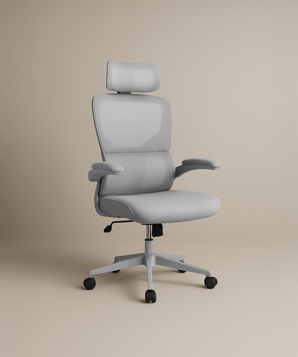 Mesh Office Chair (Grey) | Ergonomic Desk Chair - Jacob Bek