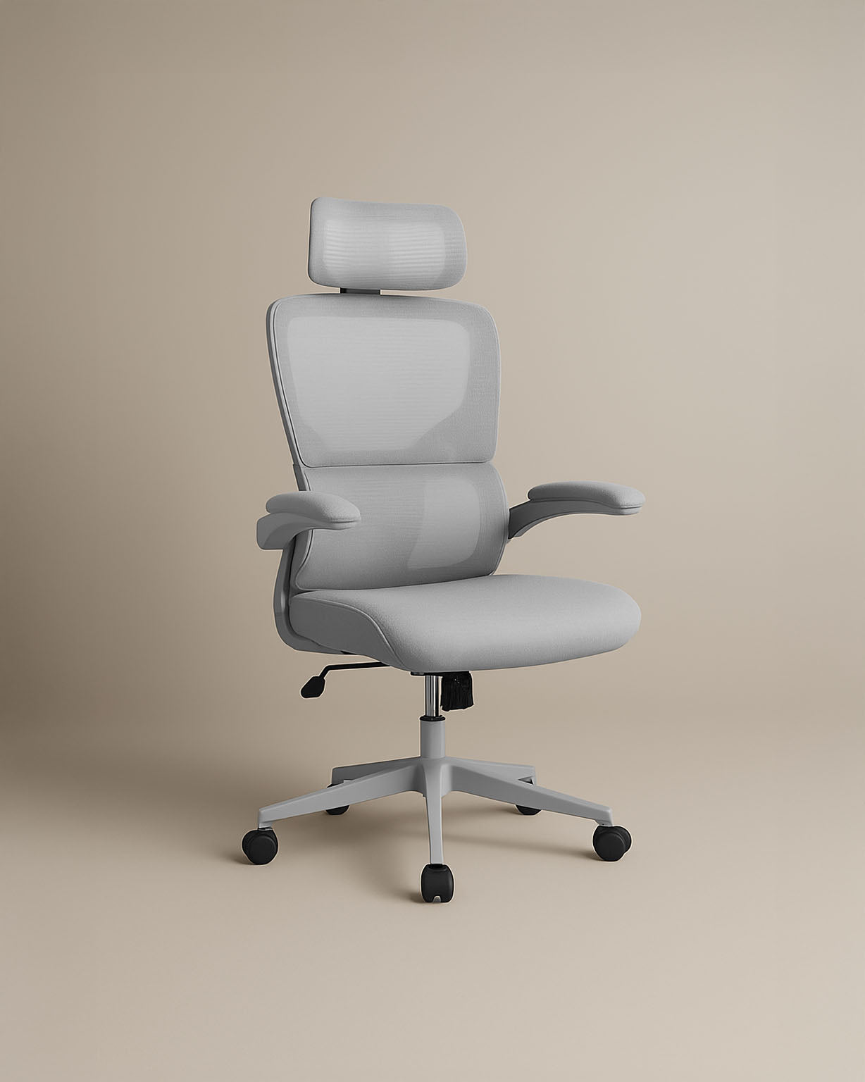 Mesh Office Chair (Grey) | Ergonomic Desk Chair - Jacob Bek