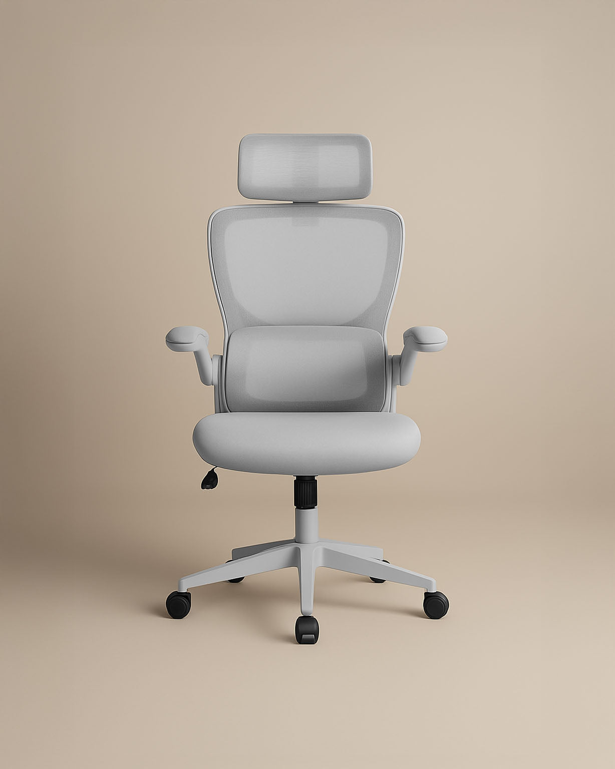 Mesh Office Chair (Grey) | Ergonomic Desk Chair - Jacob Bek