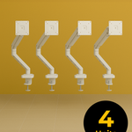 Monitor Arm Heavy-Duty Gas Spring (White) (4 Units) Outlet Products - Marcel Olsen