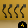 Monitor Arm Heavy-duty Gas Spring (Black) (4 Units) - Jacob Bek
