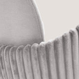 Nubbi Upholstered Bar Stool - Cloud Grey (Seat Height 61 cm - Low) (4 Units) - Marcel Olsen