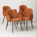 Nubbi Upholstered Dining Chair - Terracotta Brown (4 Units) Outlet Products - Marcel Olsen