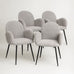 Nubbi Upholstered Dining Chair - Cloud Grey (4 Units) Outlet Products - Marcel Olsen