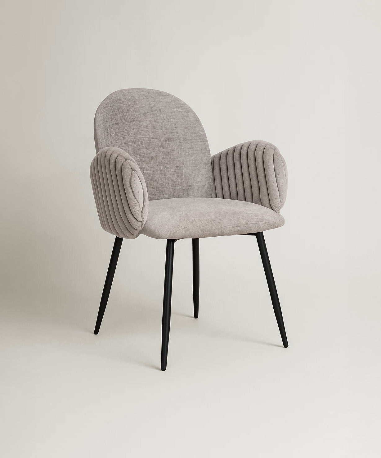 Nubbi Upholstered Dining Chair - Cloud Grey - Marcel Olsen