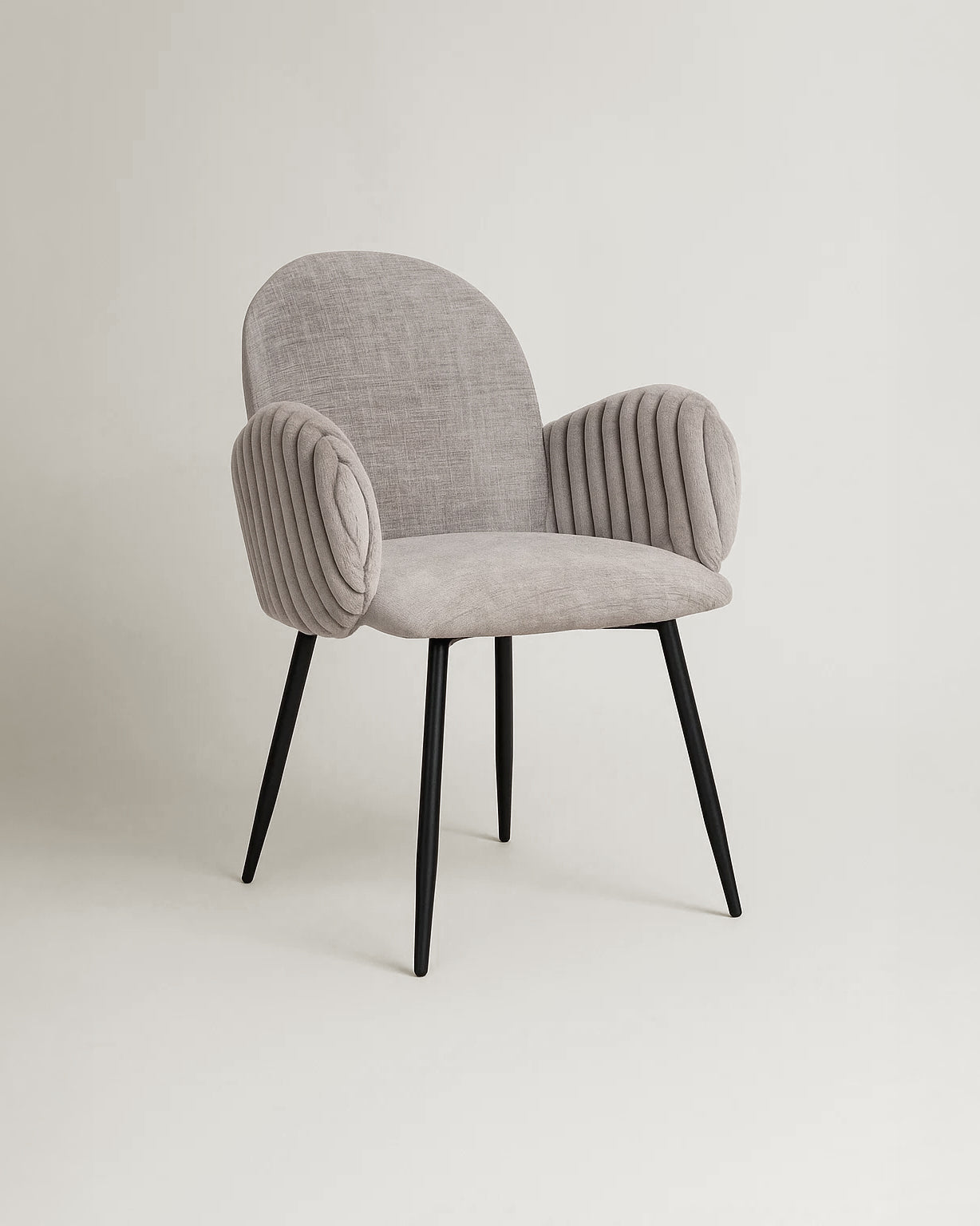 Nubbi Upholstered Dining Chair - Cloud Grey (4 Units) - Marcel Olsen