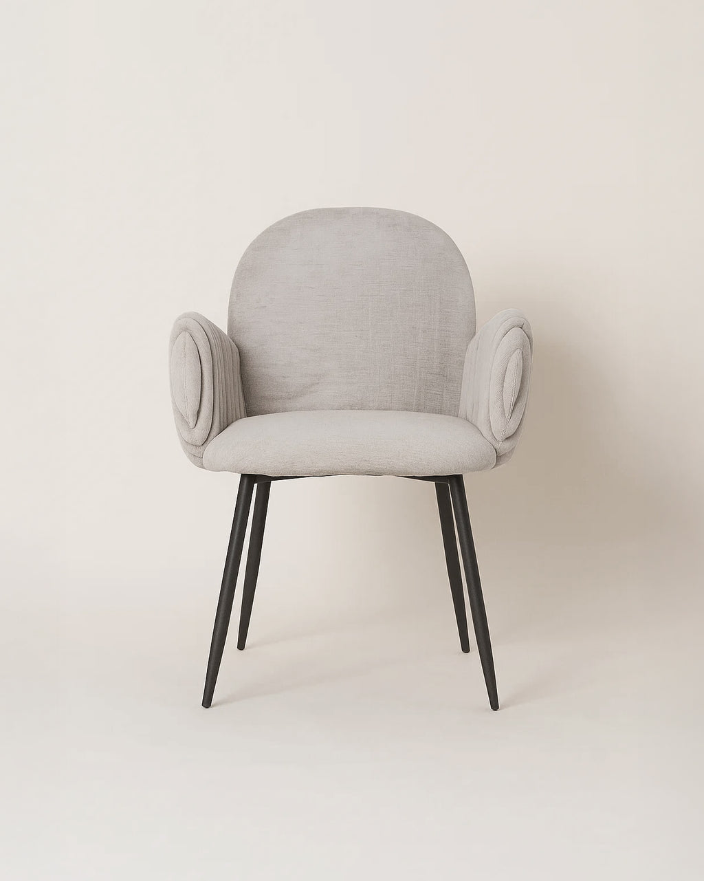 Nubbi Upholstered Dining Chairs – Set of 4 (Soft Cloud) – Outlet Outlet Products - Marcel Olsen