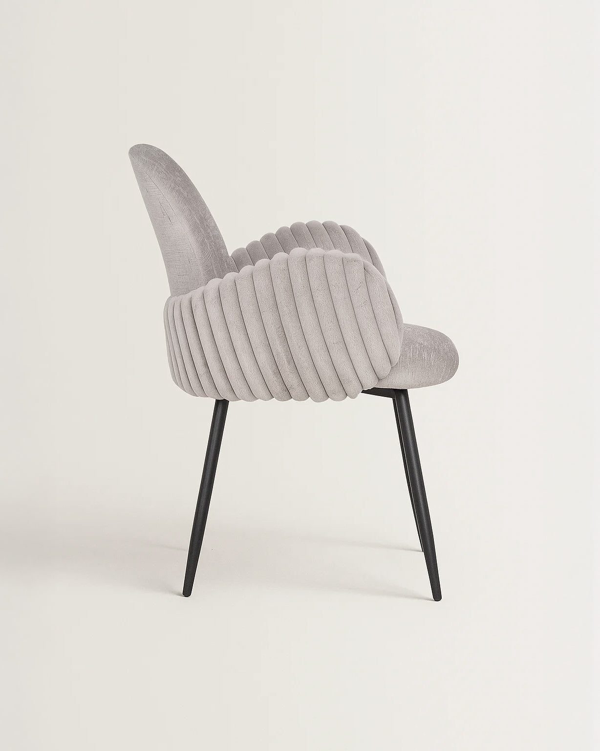 Nubbi Upholstered Dining Chair - Cloud Grey (4 Units) - Marcel Olsen