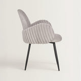 Nubbi Upholstered Dining Chair - Cloud Grey (4 Units) - Marcel Olsen