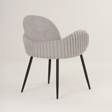 Nubbi Upholstered Dining Chair - Cloud Grey (4 Units) - Marcel Olsen