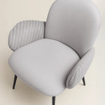 Nubbi Upholstered Dining Chairs – Set of 4 (Cloud Grey) – Outlet Outlet Products - Marcel Olsen