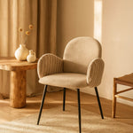 Nubbi Upholstered Dining Chair - Cloud Grey - Marcel Olsen
