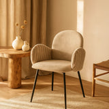 Nubbi Upholstered Dining Chair - Cloud Grey (4 Units) - Marcel Olsen