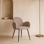 Nubbi Upholstered Dining Chair - Cloud Grey - Marcel Olsen