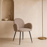 Nubbi Upholstered Dining Chair - Cloud Grey (4 Units) - Marcel Olsen