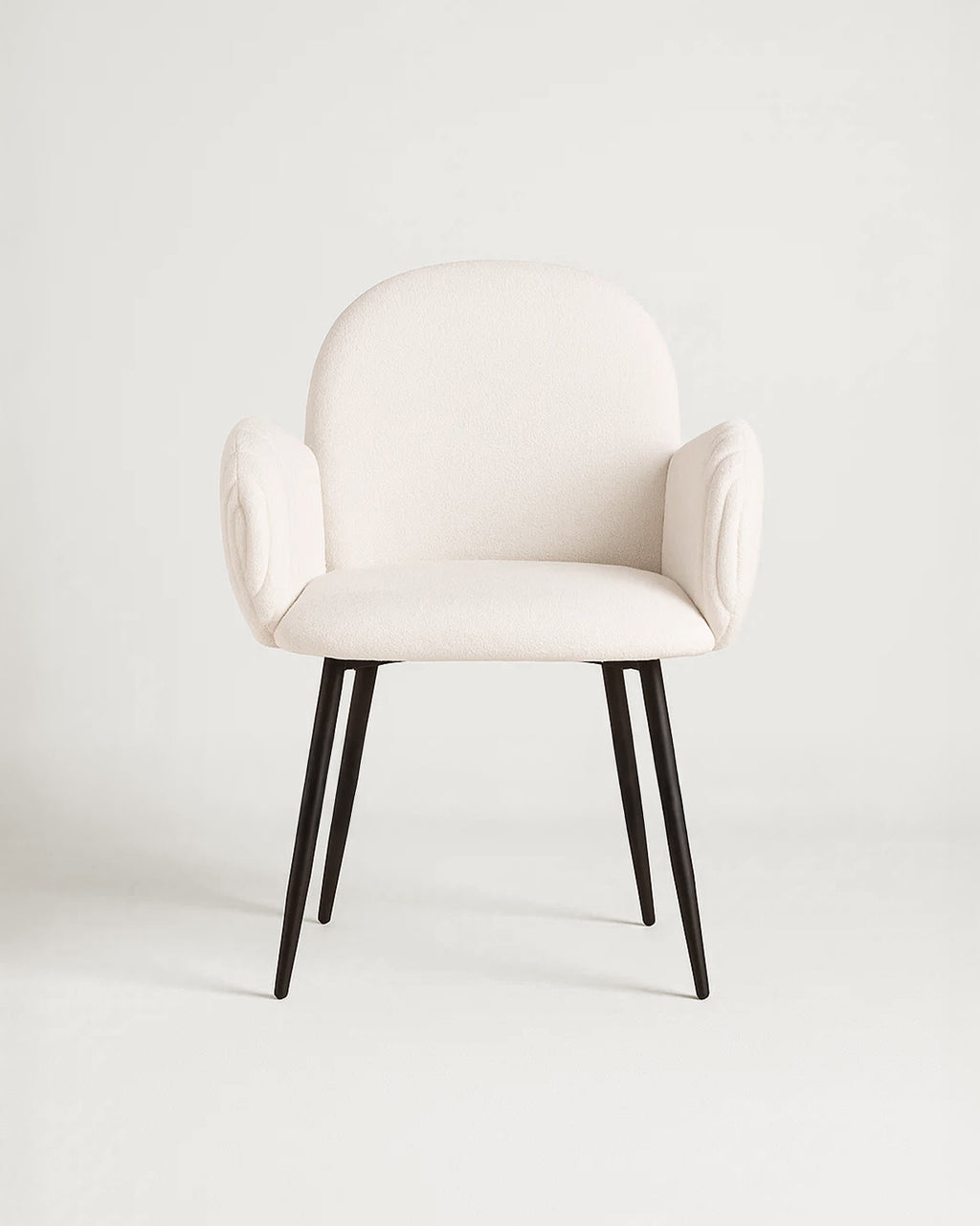 Nubbi Upholstered Dining Chair – Set of 2 (Soft White) – Outlet - Marcel Olsen