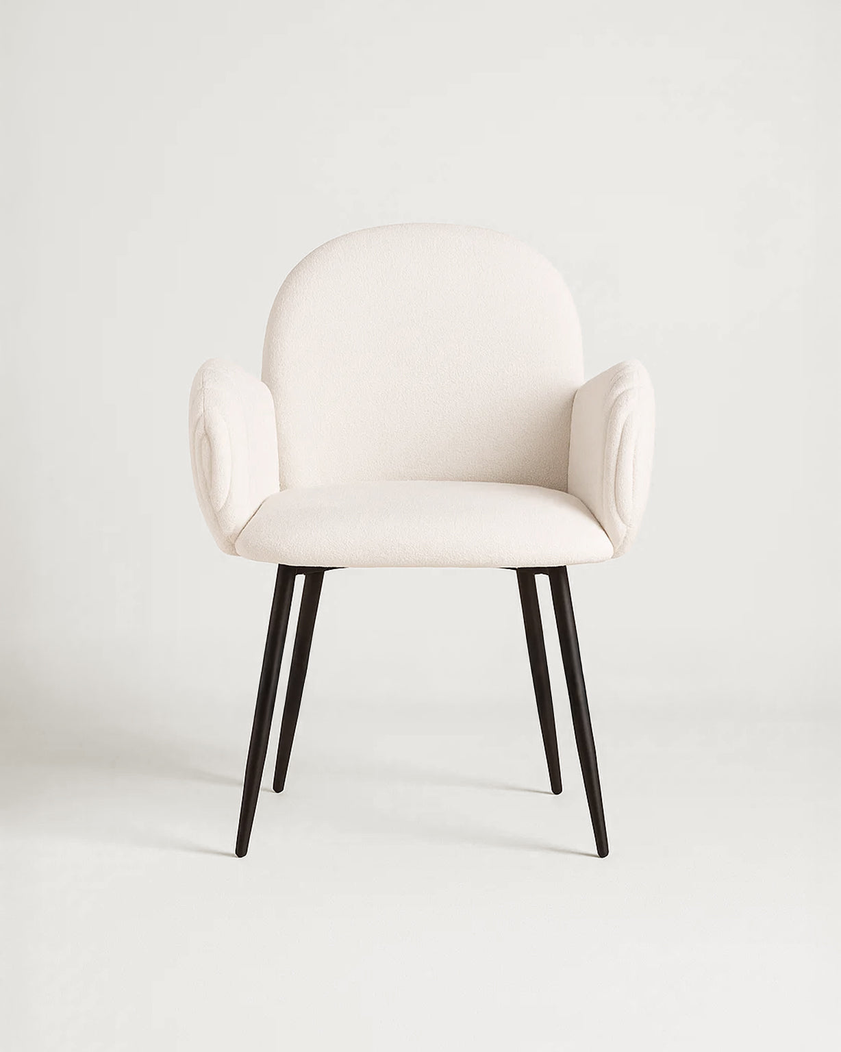 Nubbi Upholstered Dining Chair – Set of 2 (Soft White) – Outlet - Marcel Olsen