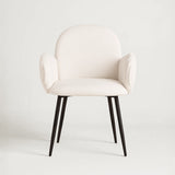 Nubbi Upholstered Dining Chair - Soft White (4 Units) - Marcel Olsen
