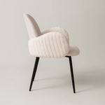 Nubbi Upholstered Dining Chair - Soft White - Marcel Olsen