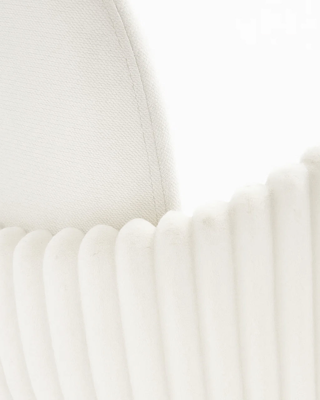 Nubbi Upholstered Dining Chair – Set of 2 (Soft White) – Outlet - Marcel Olsen