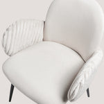 Nubbi Upholstered Dining Chair - Soft White - Marcel Olsen