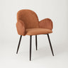 Nubbi Upholstered Dining Chair - Terracotta Brown - Marcel Olsen