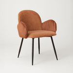 Nubbi Upholstered Dining Chair - Terracotta Brown (4 Units) Outlet Products - Marcel Olsen