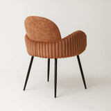 Nubbi Upholstered Dining Chair - Terracotta Brown (4 Units) - Marcel Olsen