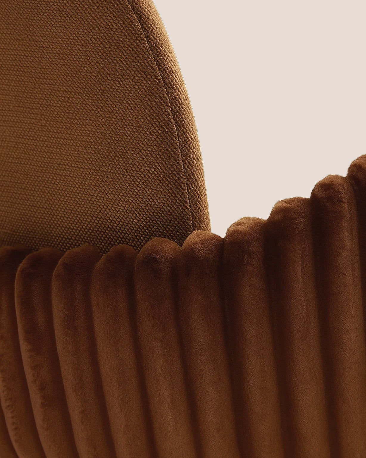 Nubbi Upholstered Dining Chairs – Set of 4 (Terracotta Brown) – Outlet Outlet Products - Marcel Olsen