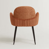 Nubbi Upholstered Dining Chair - Terracotta Brown (4 Units) - Marcel Olsen
