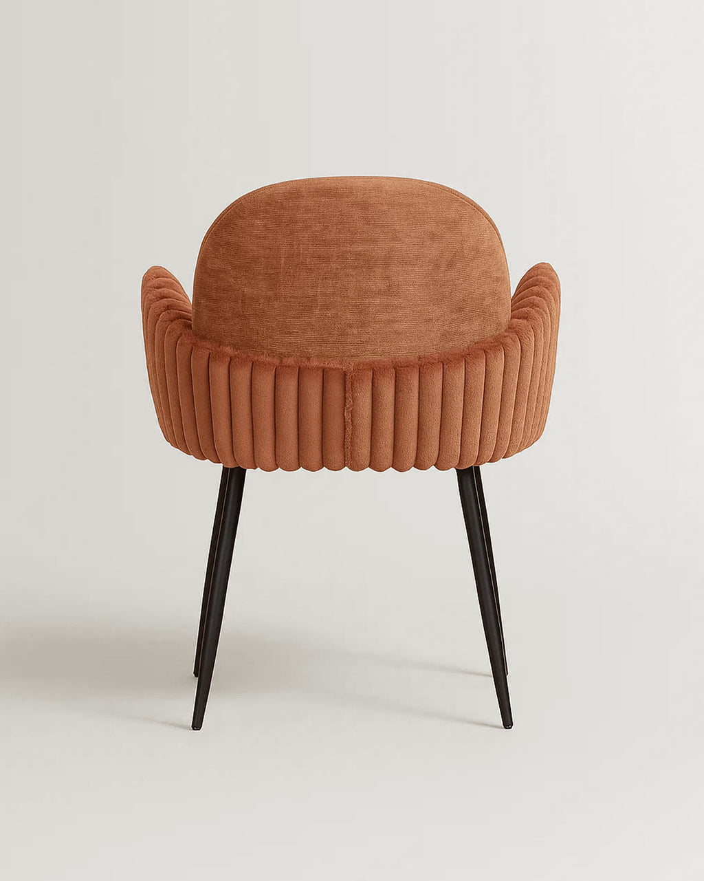 Nubbi Upholstered Dining Chairs – Set of 4 (Terracotta Brown) – Outlet Outlet Products - Marcel Olsen