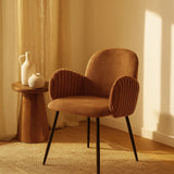 Nubbi Upholstered Dining Chair - Terracotta Brown (4 Units) - Marcel Olsen