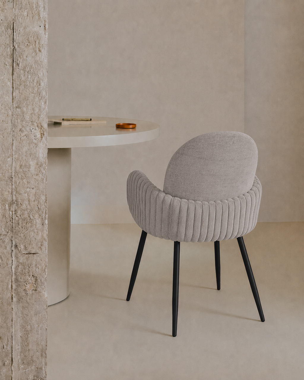 Nubbi Chaise de salle à manger rembourrée – Lot de 2 (Nuage Doux) – Déstockage