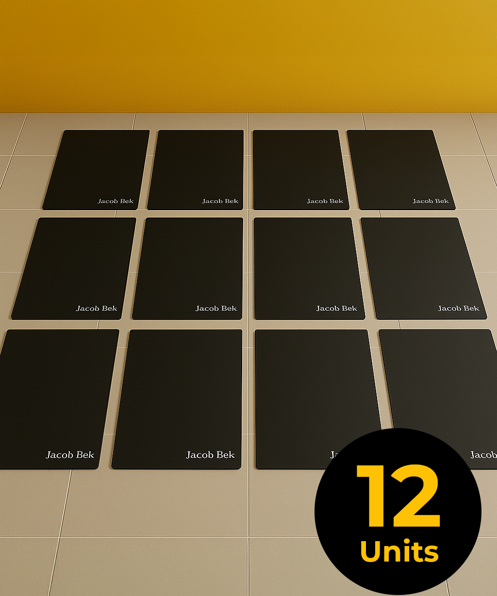 Office Chair Floor Protector Standing Desk Mat (Cushioned) (12 Units) - Jacob Bek