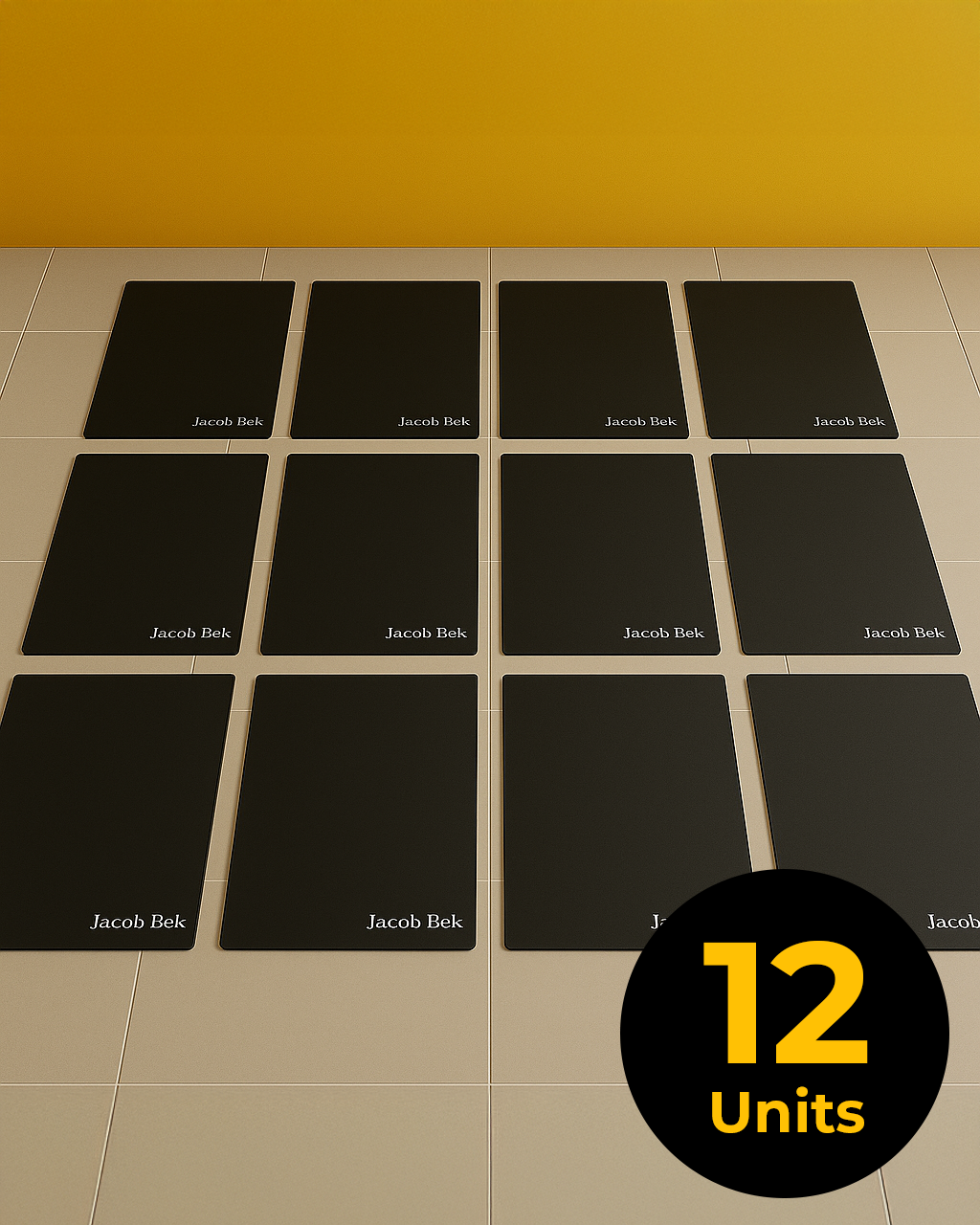 Office Chair Floor Protector Standing Desk Mat (Cushioned) (12 Units) - Jacob Bek