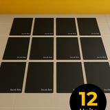 Office Chair Floor Protector Standing Desk Mat (Cushioned) (12 Units) - Jacob Bek